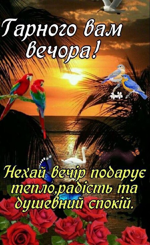 Гарного вечора