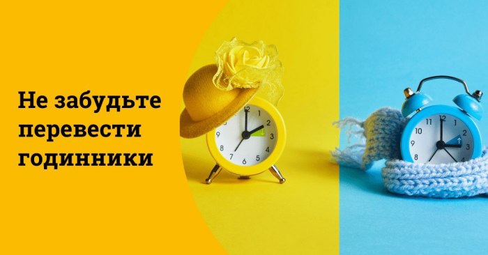 переведення часу, зимовий час 2230