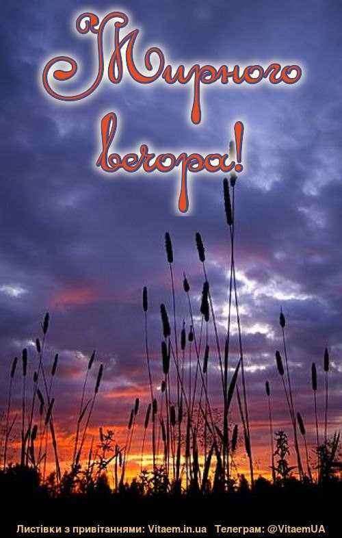 Гарного вечора
