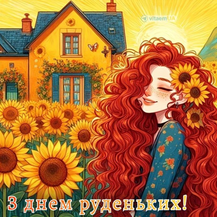 , вітаю, день рудих