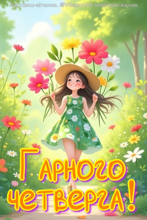 Гарного дня, побажання, четвер