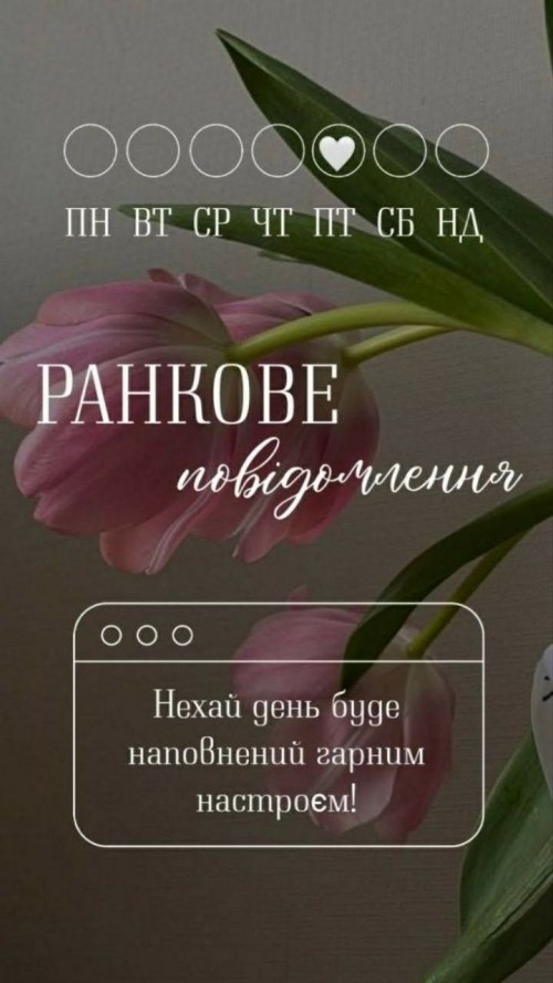 Доброго ранку п