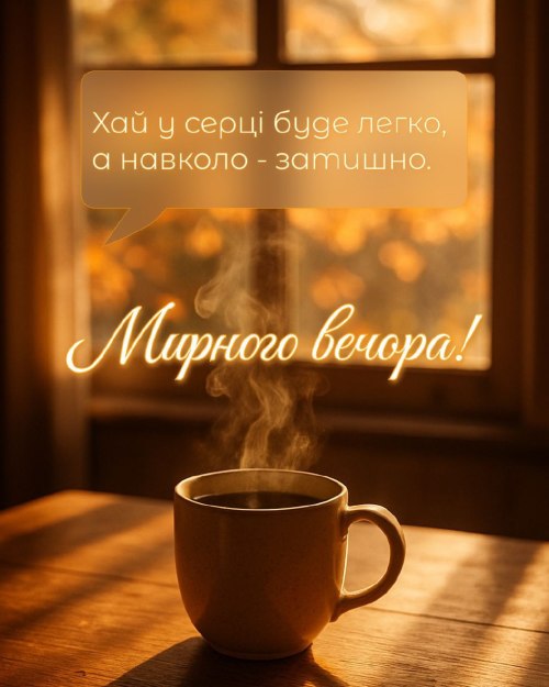 Гарного вечора