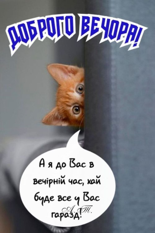 Гарного вечора