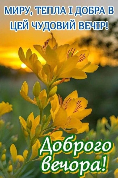 Гарного вечора