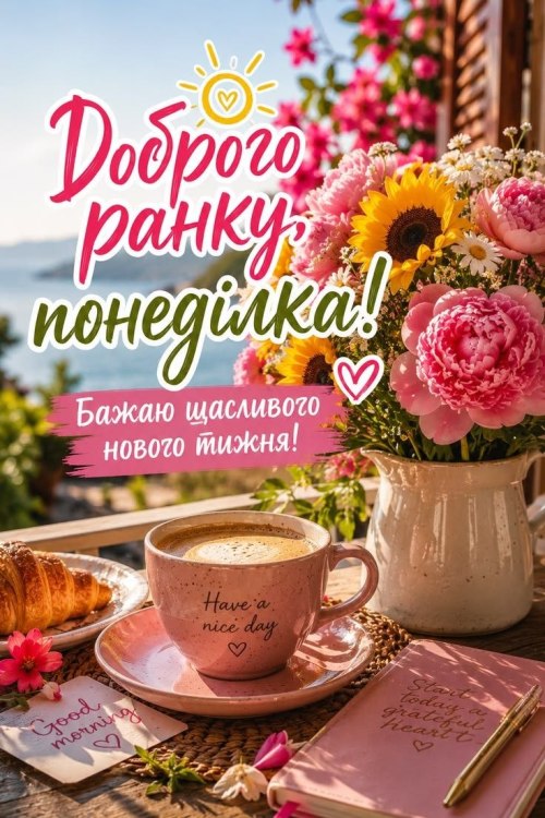Доброго ранку, понеділок