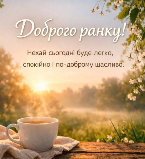 Доброго ранку