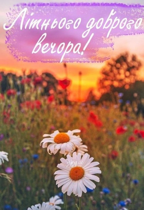 Гарного вечора