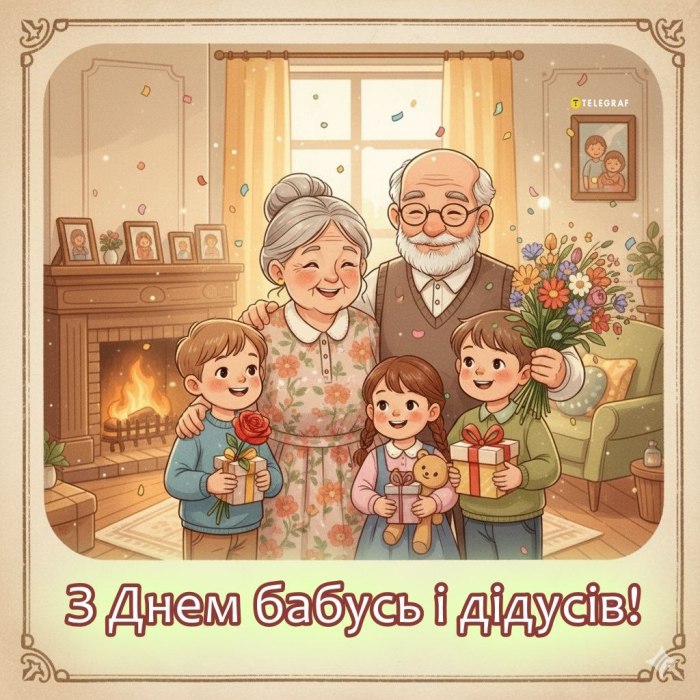 вітання, бабусі, дідусю